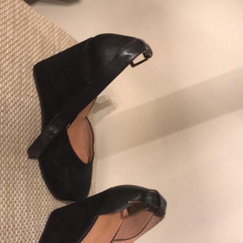 Aldo suede wedge heels